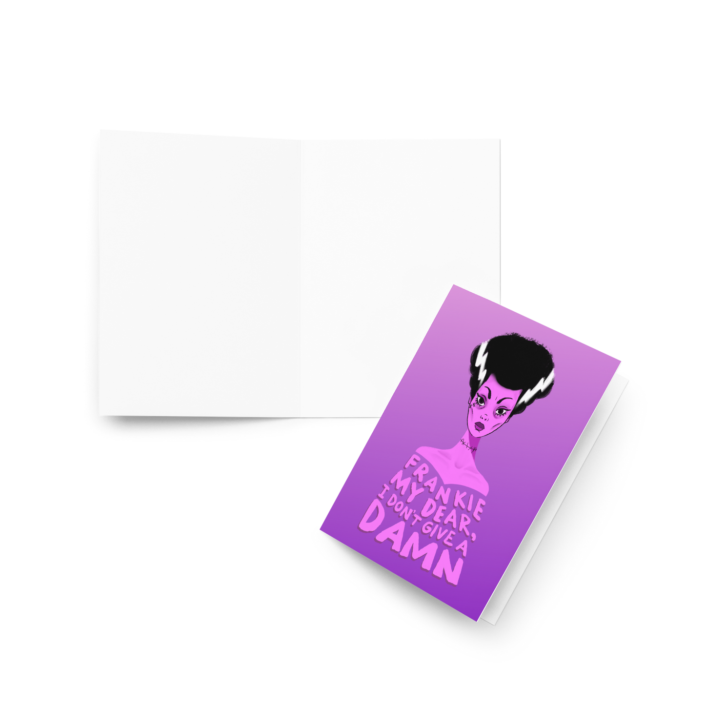 Bride of Frankie Card / Sassy Card / October Bride / Bride of Frankenstein / Funny Birthday Cards
