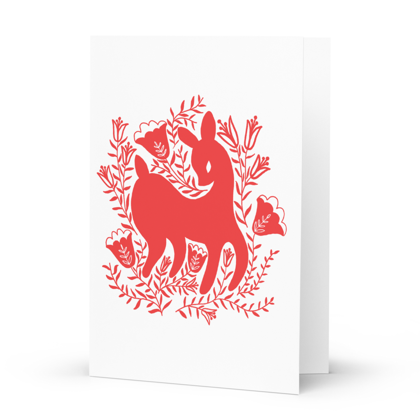 Deer Holiday Card / Christmas Card / Christmas Critters