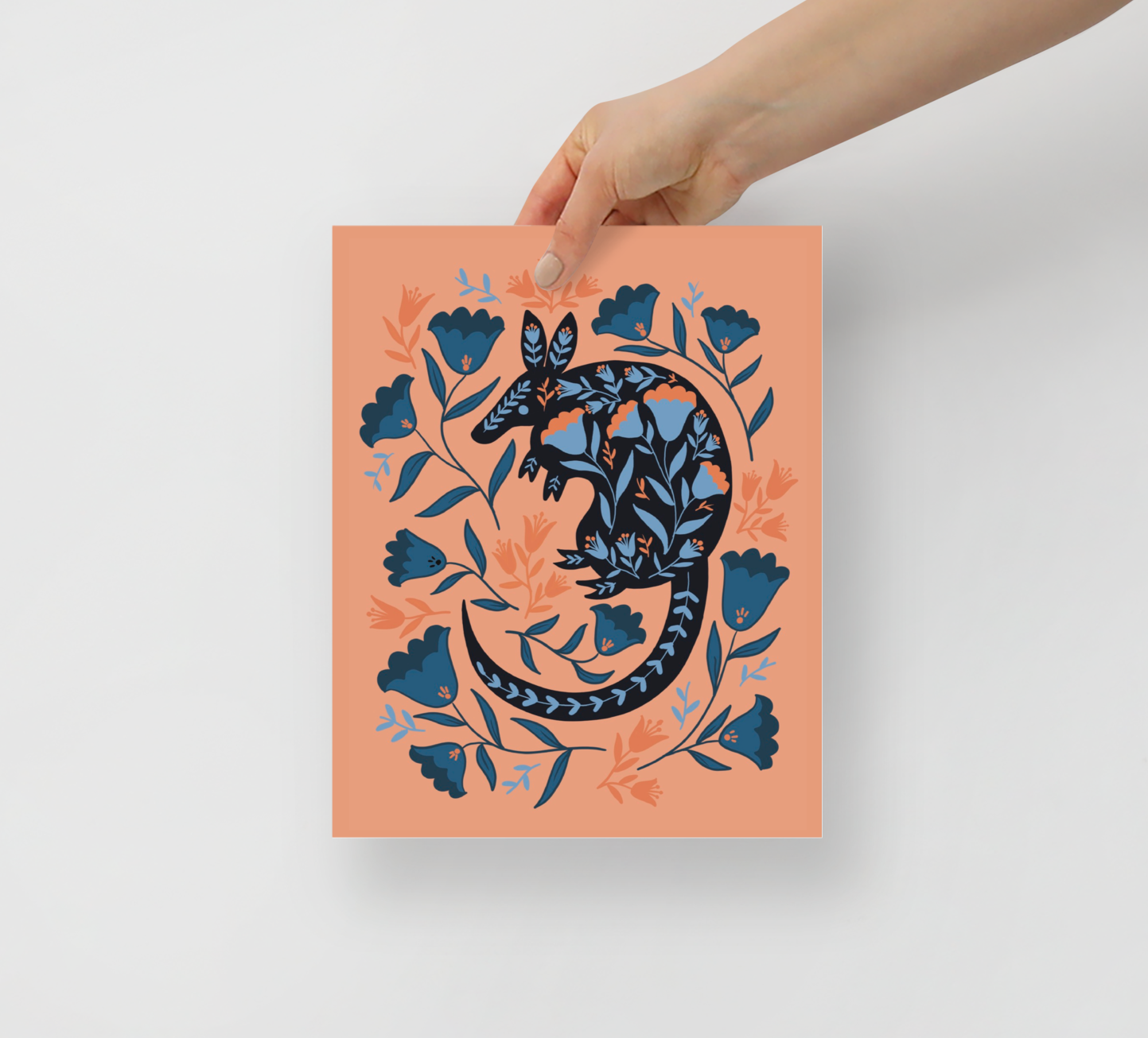 Desert Armadillo Art Print / 5X7 Art / 8X10 Art