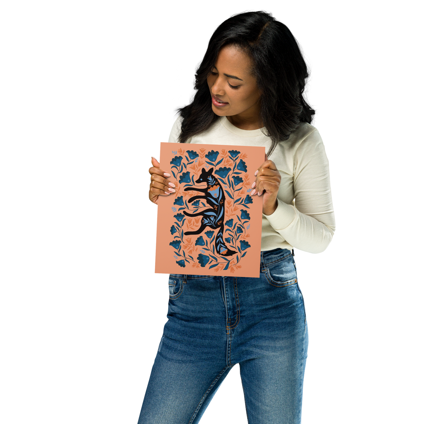 Desert Coyote Art Print / 5X7 Art / 8X10 Art