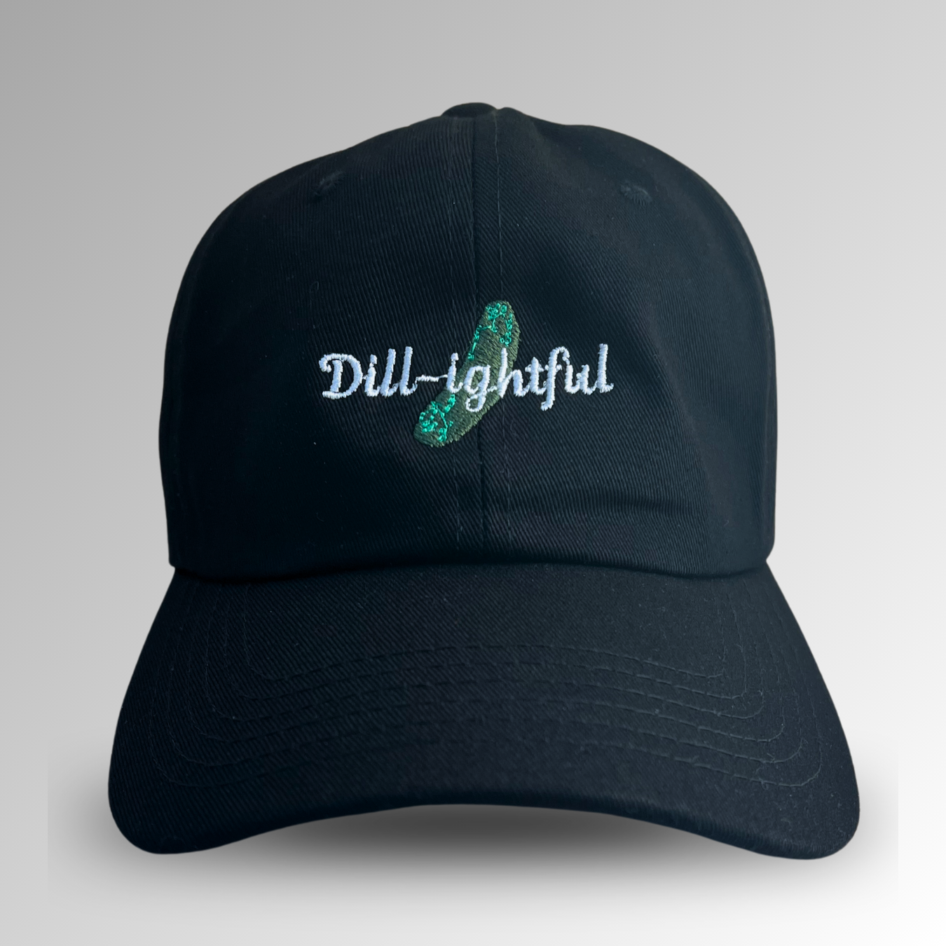 Dill-ightful Pickle Hat / Funny Embroidered Hats / Dad Hats