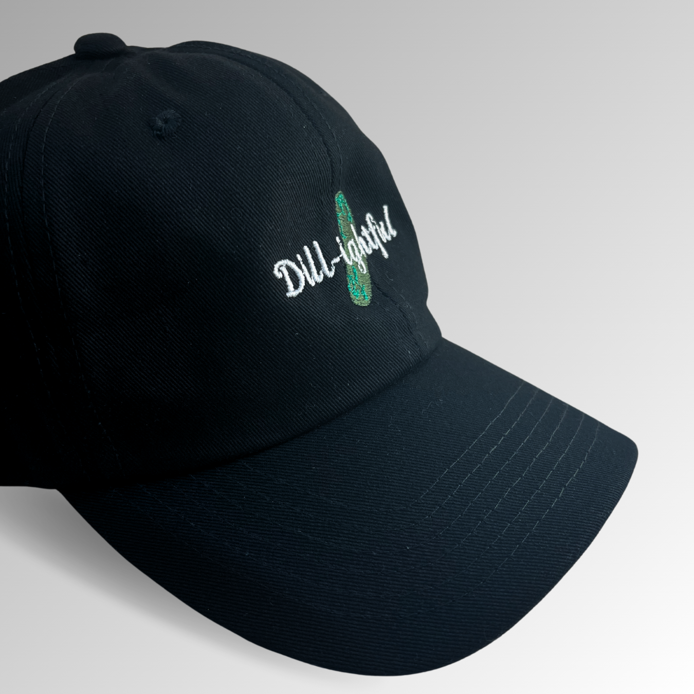 Dill-ightful Pickle Hat / Funny Embroidered Hats / Dad Hats