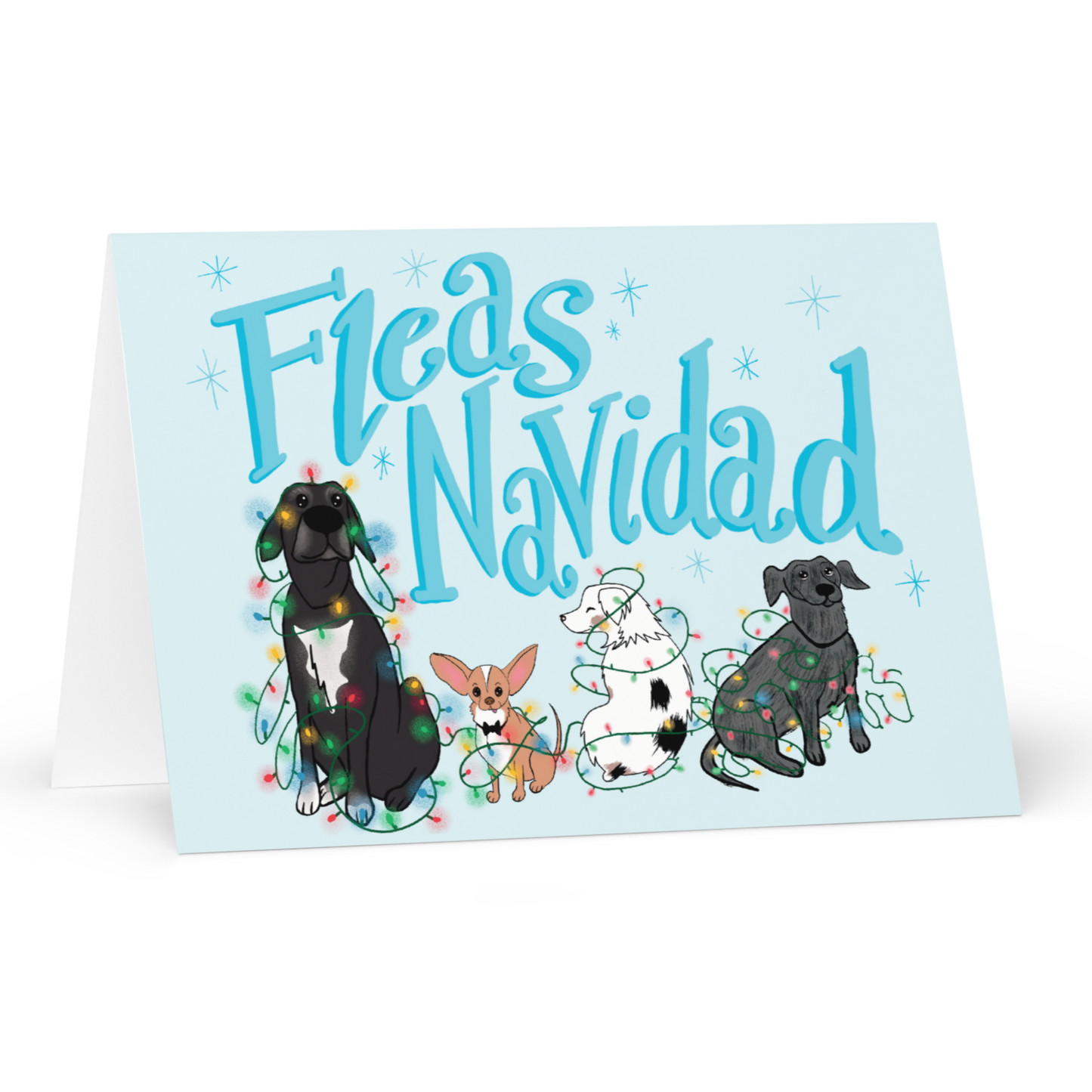 "Fleas Navidad" Holiday Card / Christmas Card / Feliz Navidad