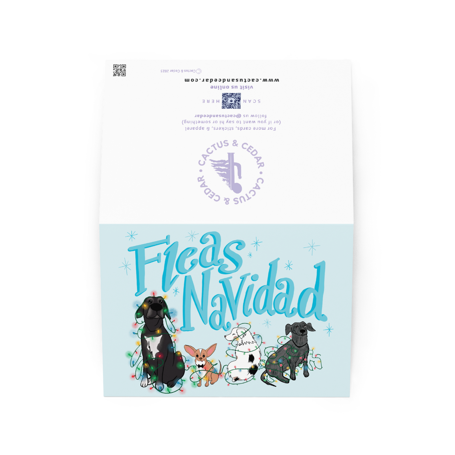 "Fleas Navidad" Holiday Card / Christmas Card / Feliz Navidad