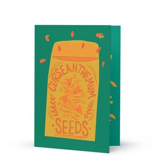 Curseanthemum Insult Card / Go F Yourself Please Card / Funny Birthday Card / Plant Cards / Chrysanthemum