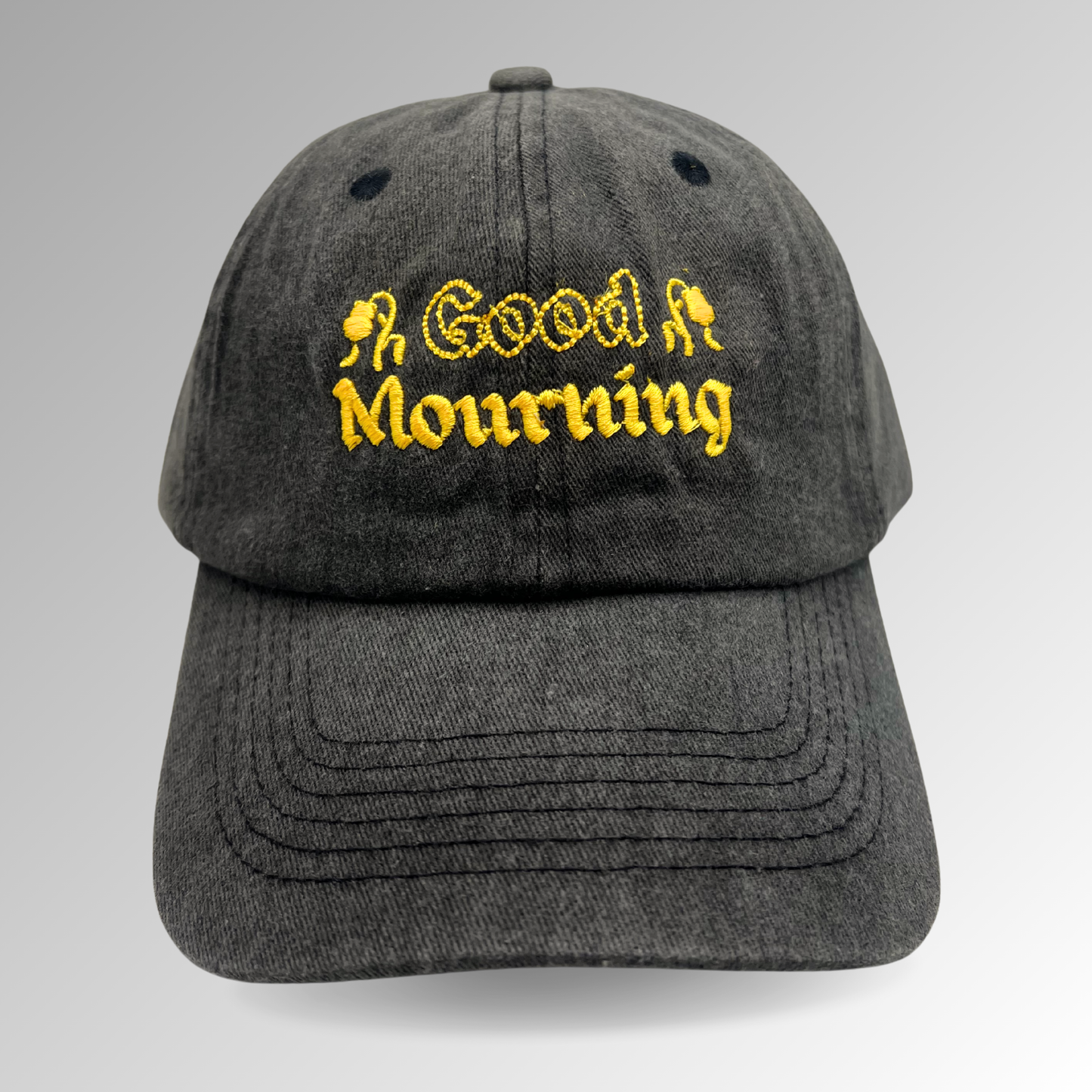 "Good Mourning" Hat / Halloween Embroidered Hat