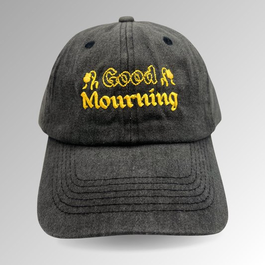 "Good Mourning" Hat / Halloween Embroidered Hat