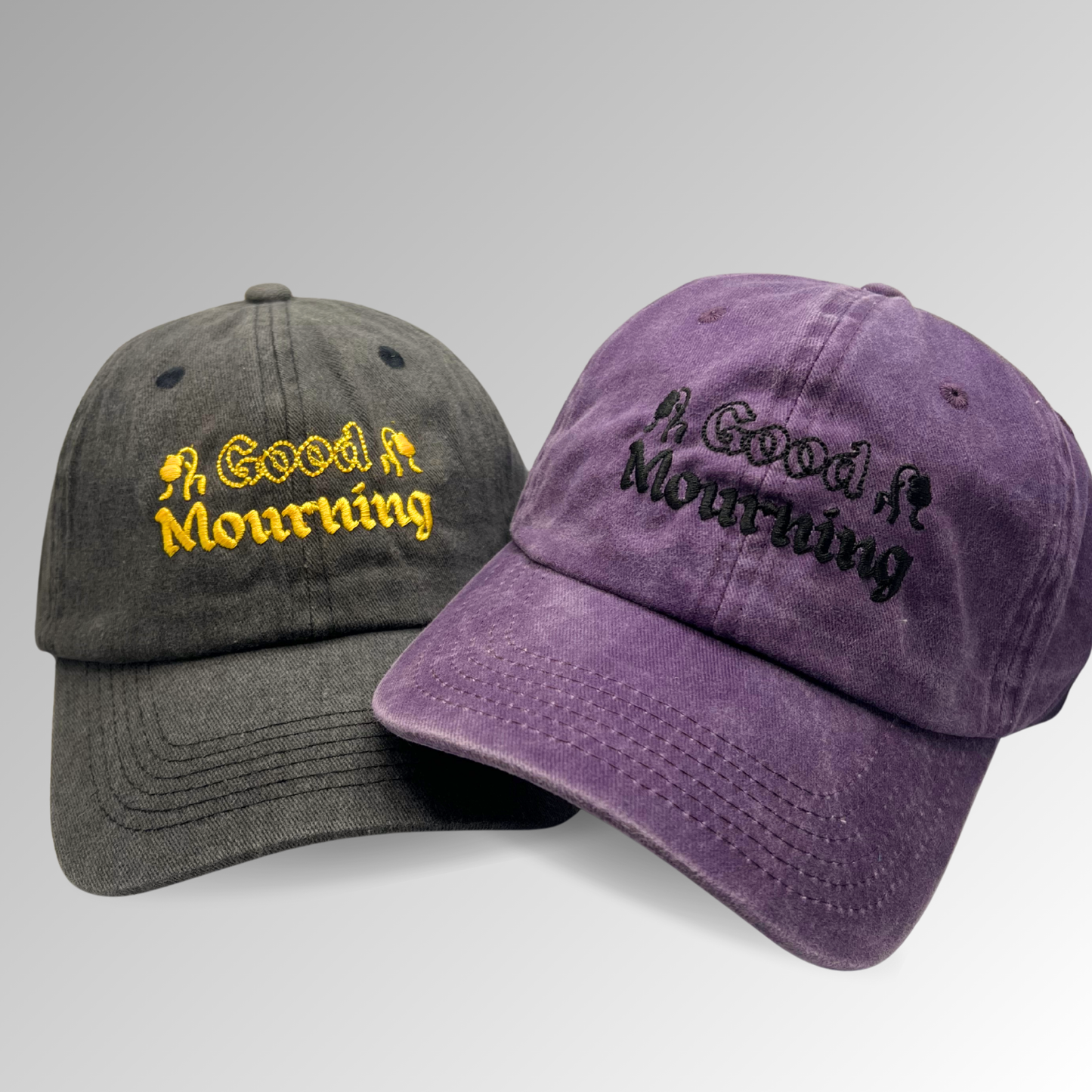 "Good Mourning" Hat / Halloween Embroidered Hat