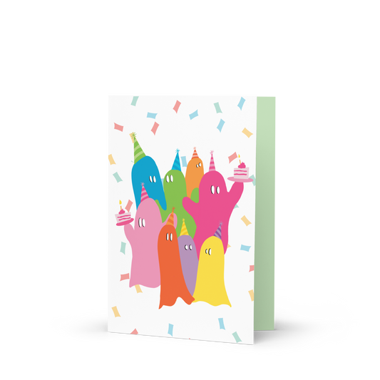 Ghost Birthday Card / Happy Boooothday Card / Funny Birthday Card / Halloween Card