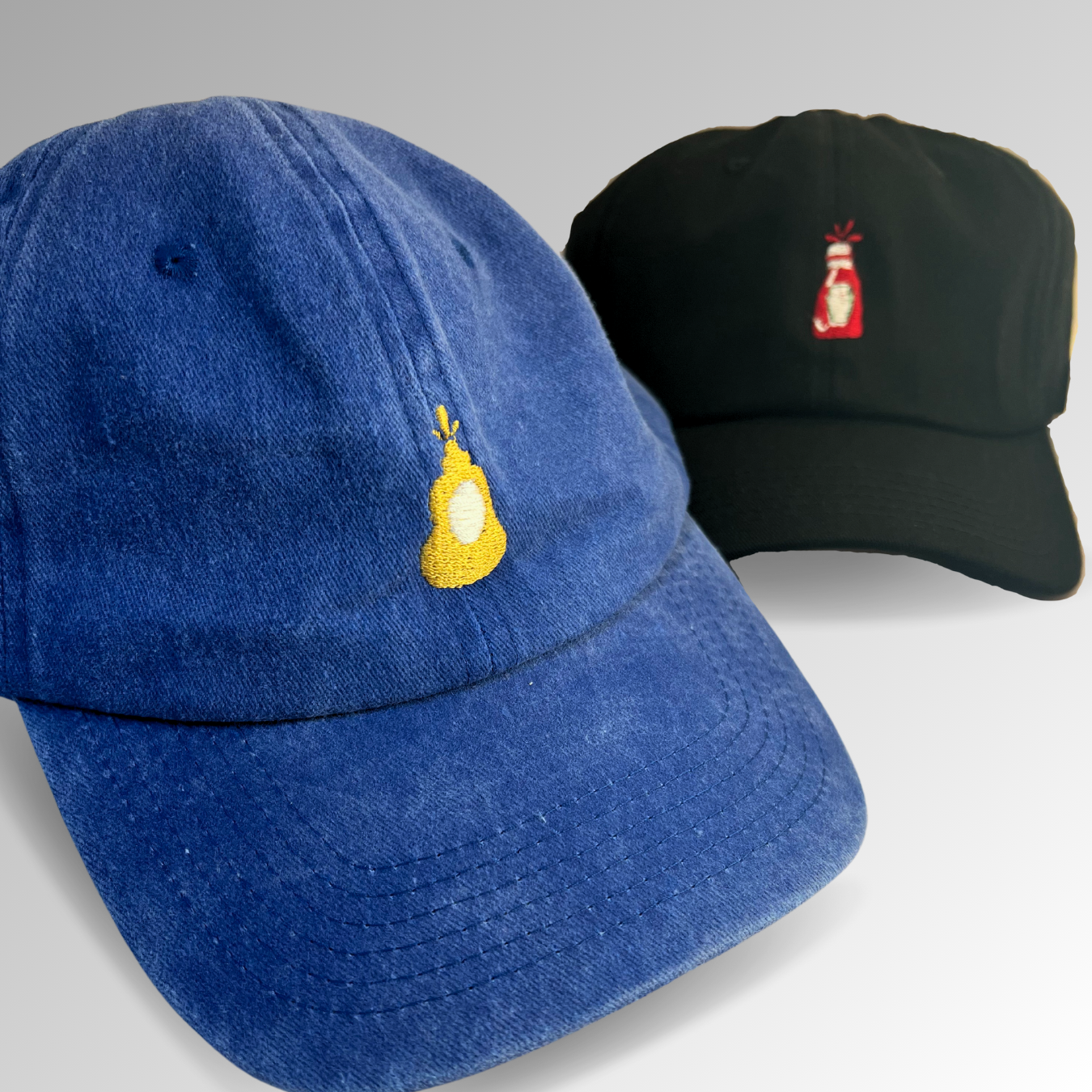 Mustard Bottle Hat / Funny Embroidered Hats / Dad Hats