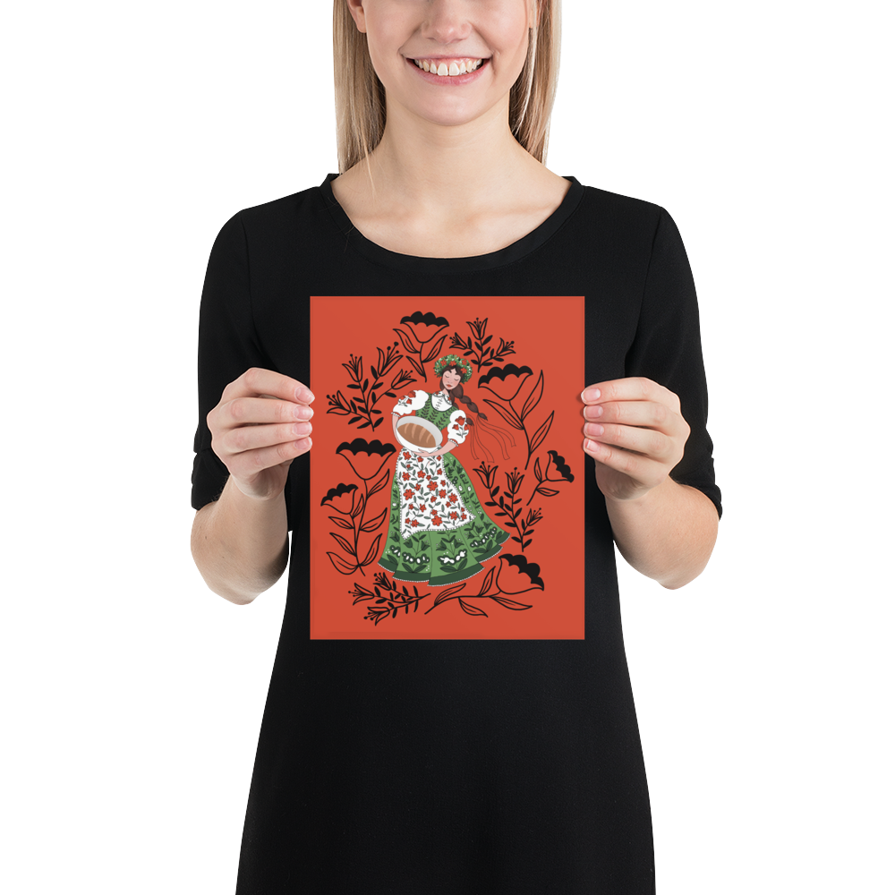 Orchidea XMAS Art Print / 8X10 Art / Polish Girls