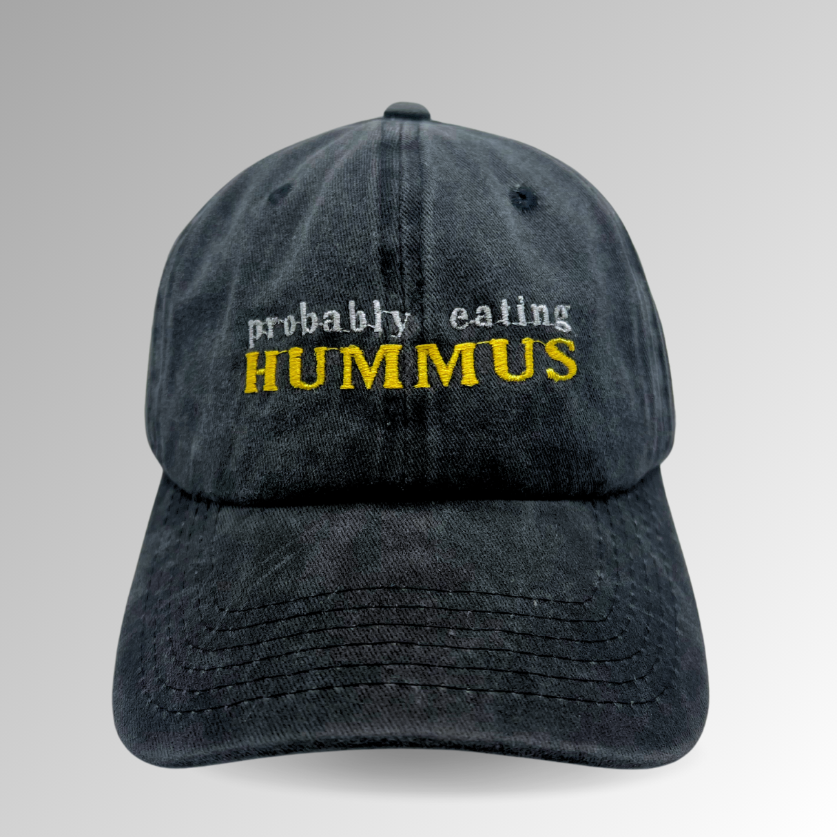 Probably Eating Hummus Hat / Funny Embroidered Hats / Dad Hats