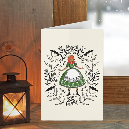 Róża Holiday Card / Christmas Card / Polish Girls - ROZA