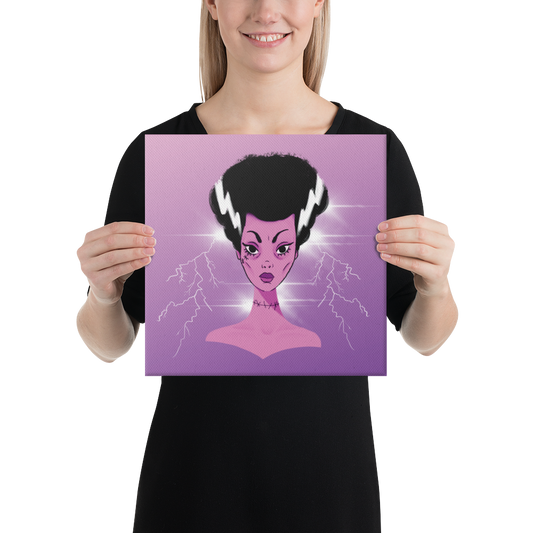 "Shocking Bride" 12X12 Canvas Art Print