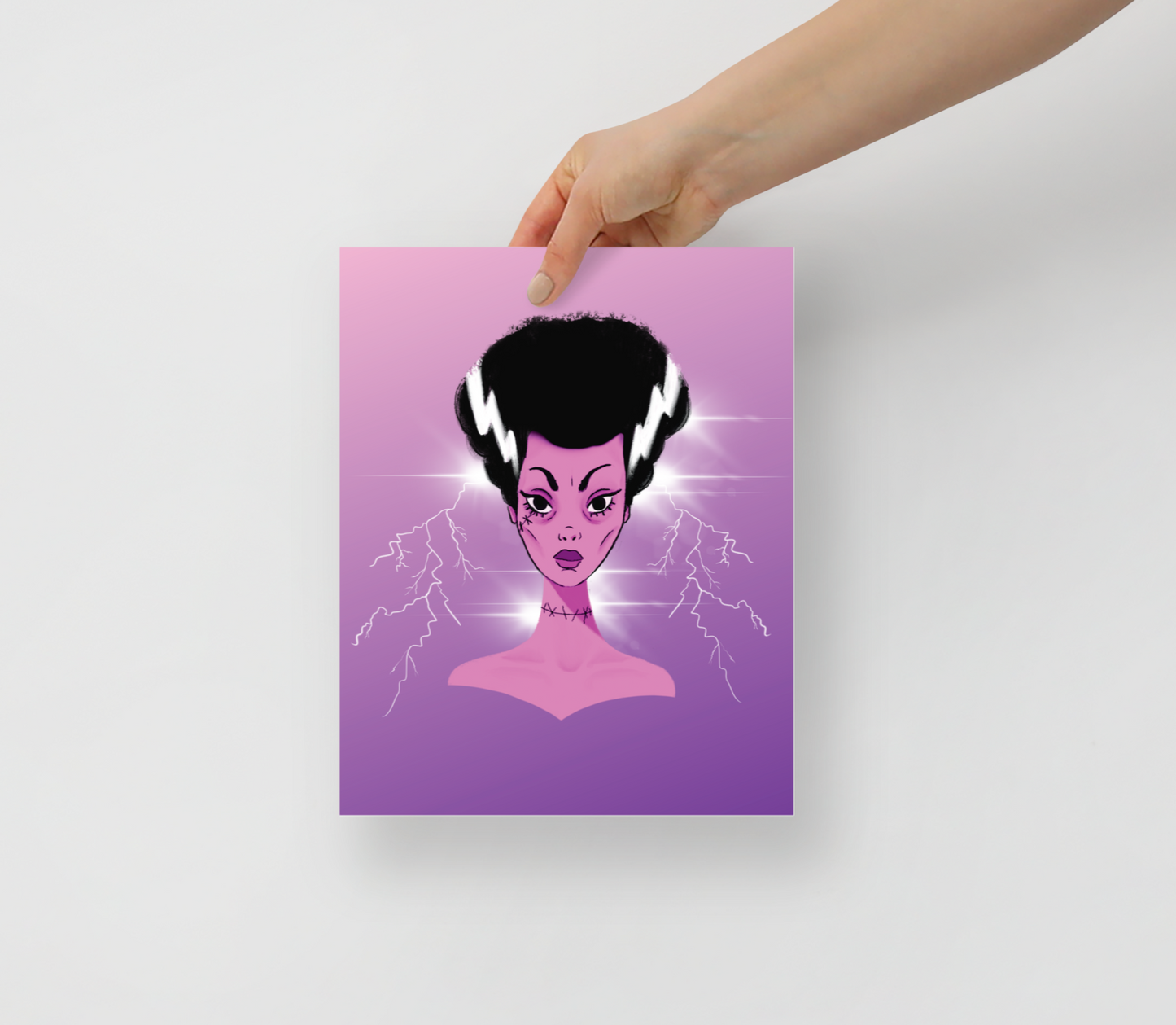 Shocking Bride of Frankenstein Art Print / 5X7 / 8X10 / Bride of Frankie