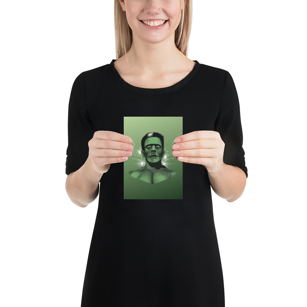 Shocking Frankie Art Print / 5X7 / 8X10 / Frankenstein Art