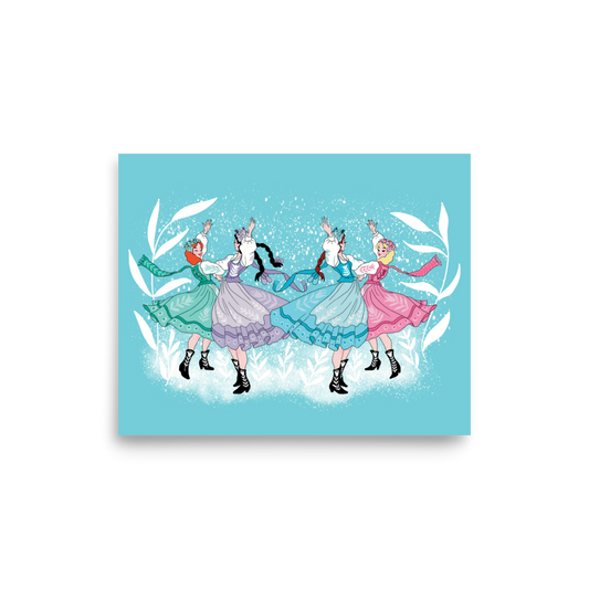 Winter Wonderland Art Print / 8X10 Art / Polish Girls