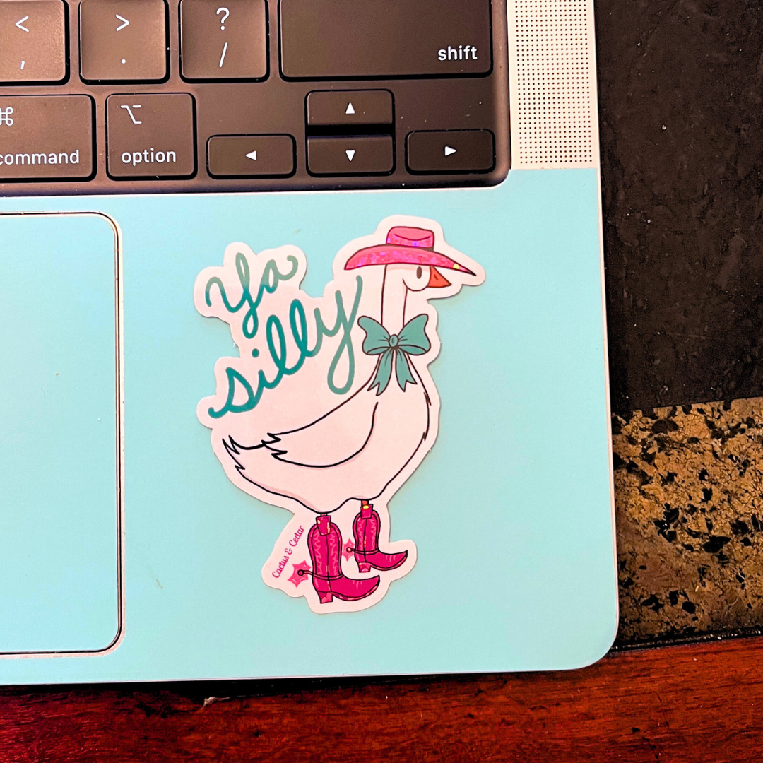 Ya Silly Goose Sticker / Glitter Stickers