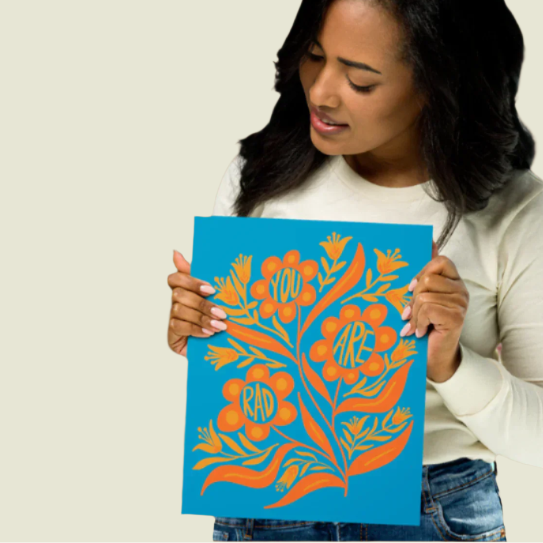 "You Are Rad" Art Print / 5X7 Art / 8X10 Art - FLORAL SUPPORT