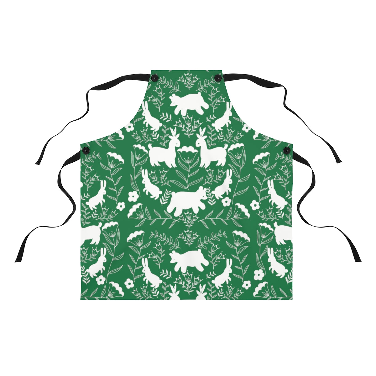 Christmas Critters Apron / GREEN