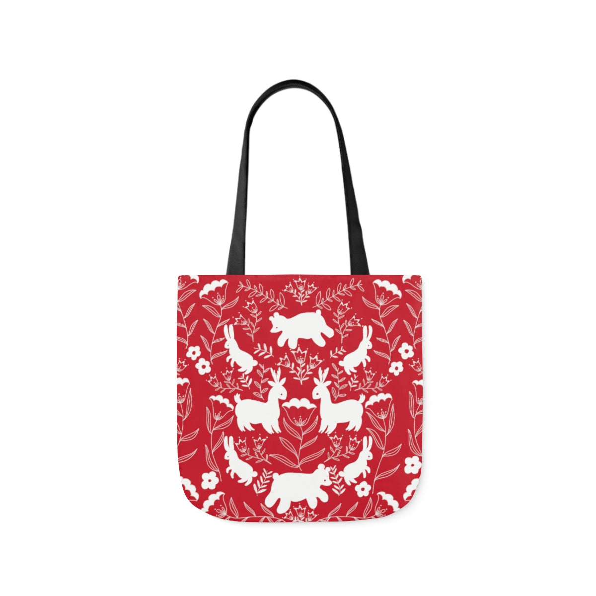 Cute Critters Tote Bag in Red