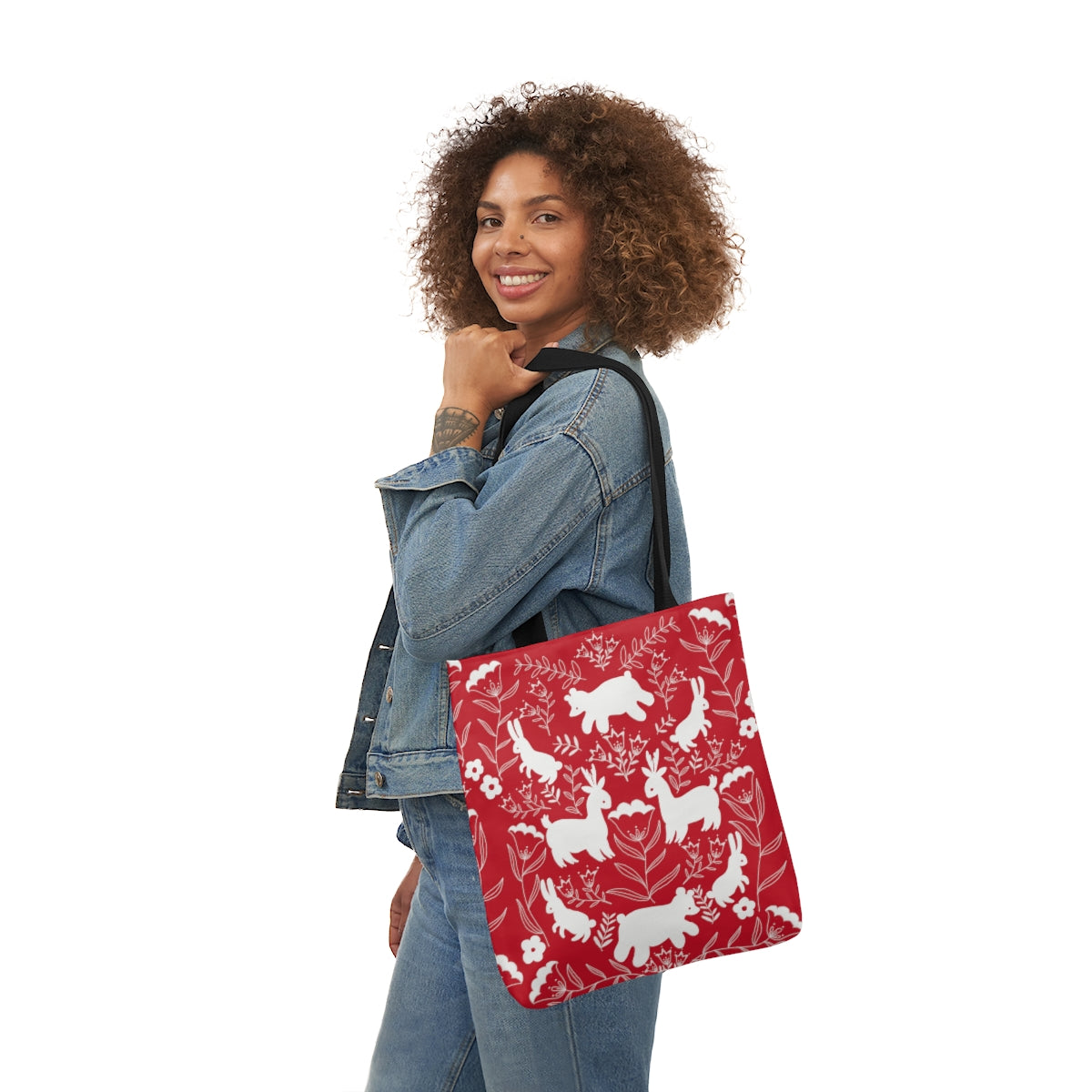 Cute Critters Tote Bag in Red