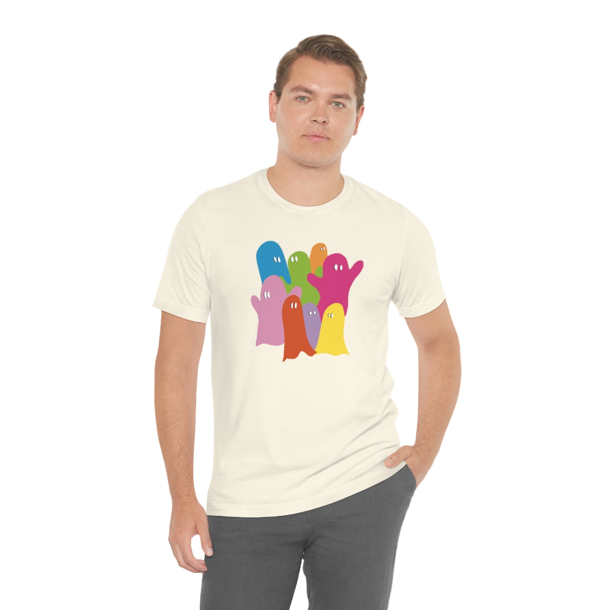 Ghosts Unisex Jersey Short Sleeve Tee / Halloween Shirt / Cute Ghost Shirt