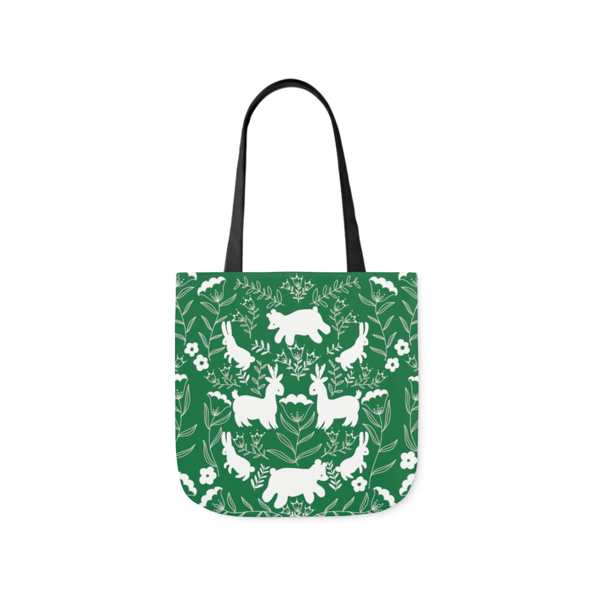 Cute Critters Tote Bag in Green