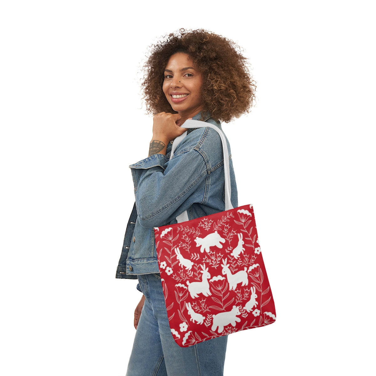 Cute Critters Tote Bag in Red
