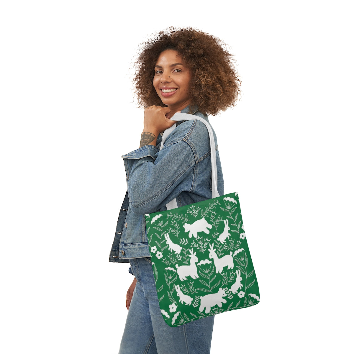 Cute Critters Tote Bag in Green