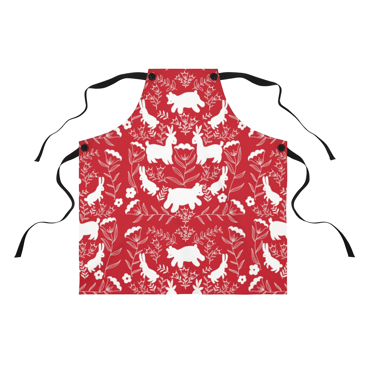 Christmas Critters Apron / RED