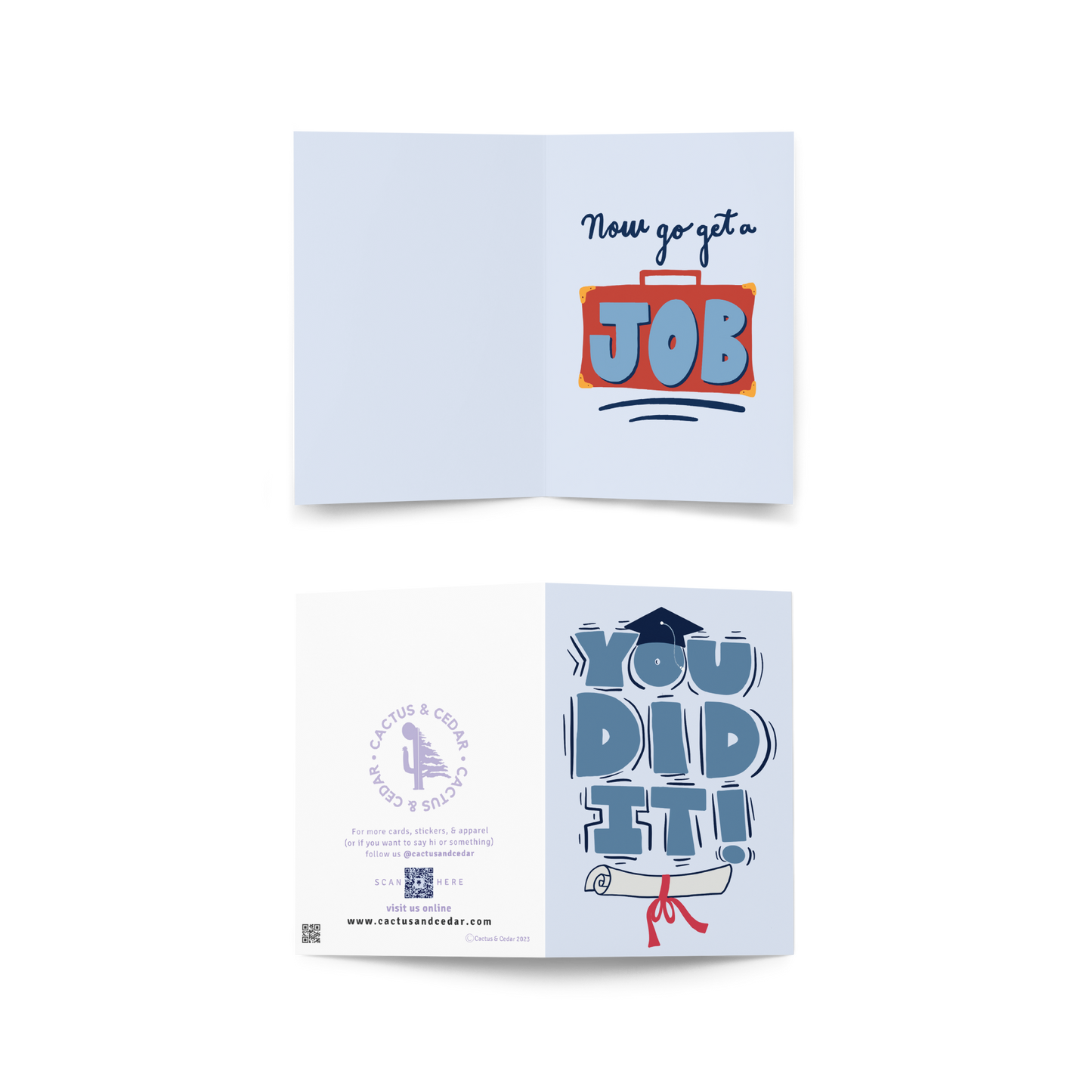 Funny Graduation Card / You Did It! Card / Congratulation Card