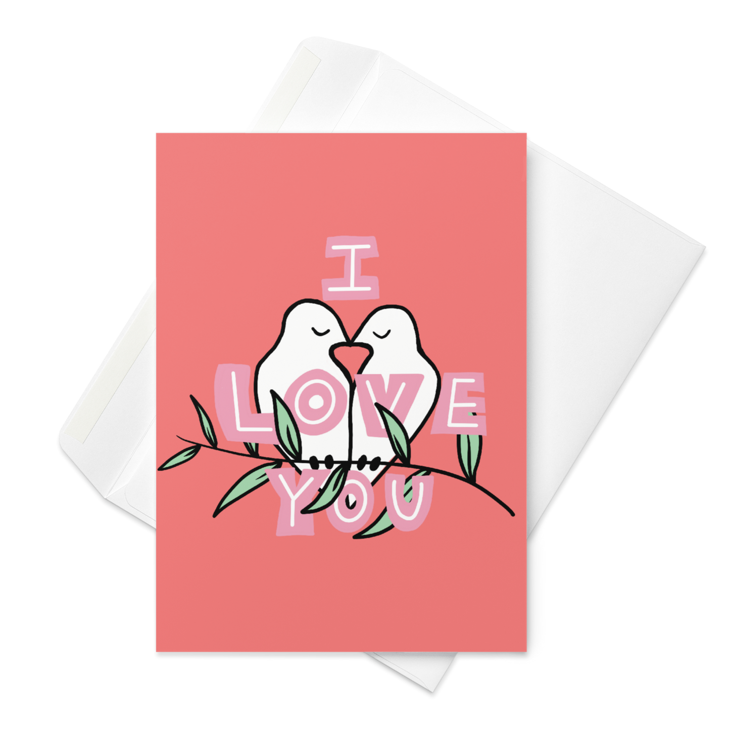 I Love You Card / Valentine's Day Card / Anniversary Card / Card for Girlfriend / Card for Boyfriend / Cute Card for Wife