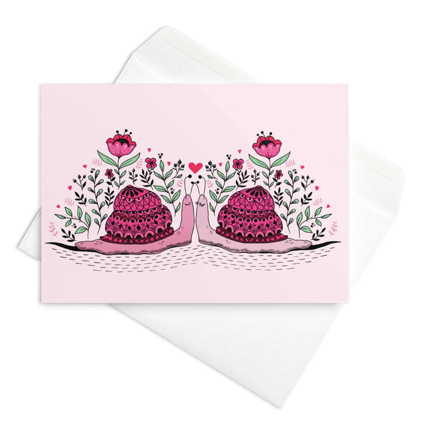 Snail Anniversary Card / Card for Boyfriend / Girlfriend Cards / Card for Wife / Card for Husband