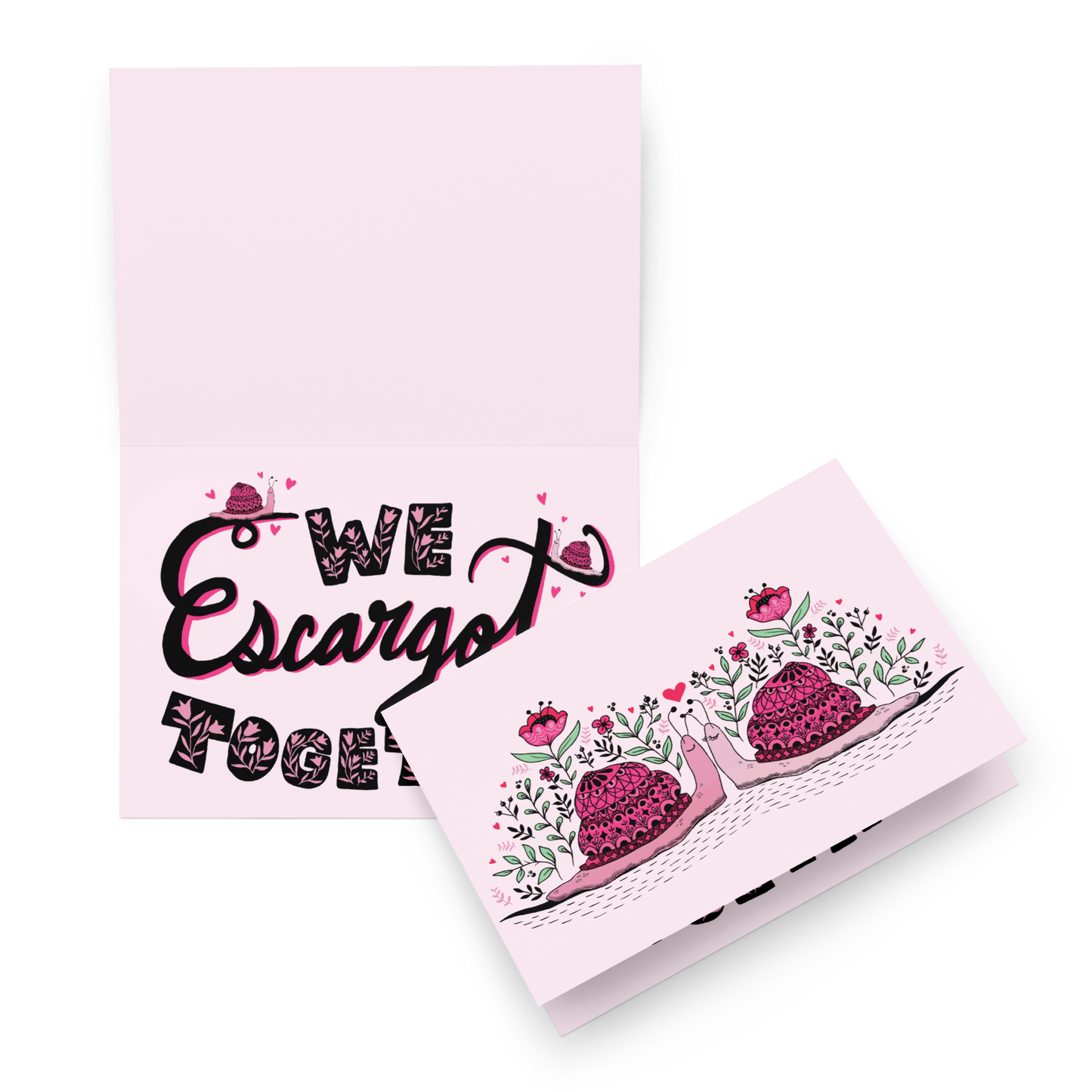 Snail Anniversary Card / Card for Boyfriend / Girlfriend Cards / Card for Wife / Card for Husband