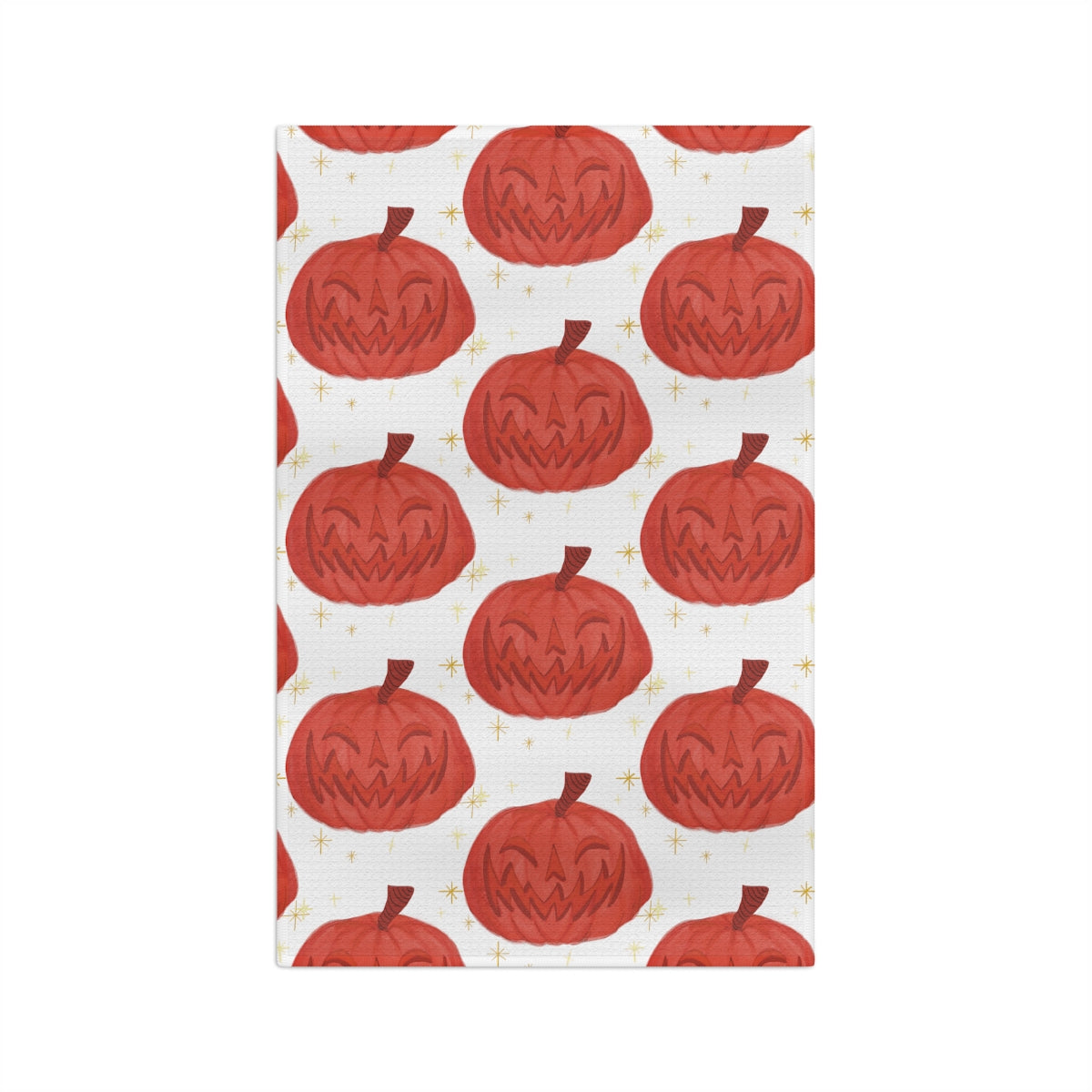 Pumpkin Kitchen Towel / Halloween Decor / Fall Tea Towel / Jack O Lantern Kitchen Towel / Halloween Kitchen Towel / Fall Kitchen Towel