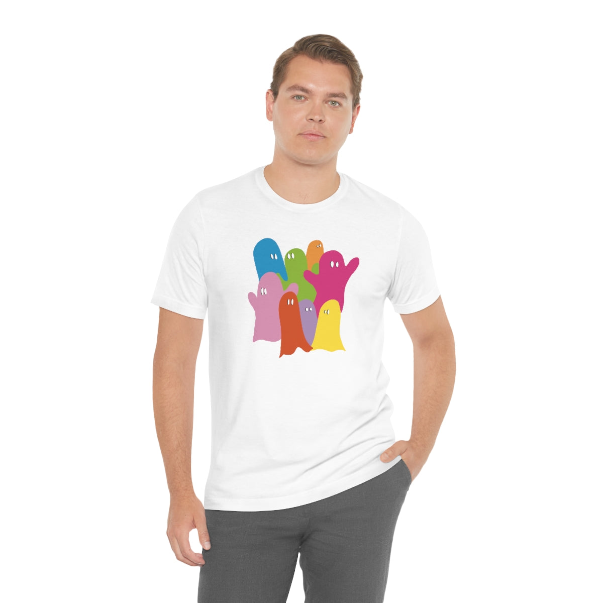 Ghosts Unisex Jersey Short Sleeve Tee / Halloween Shirt / Cute Ghost Shirt