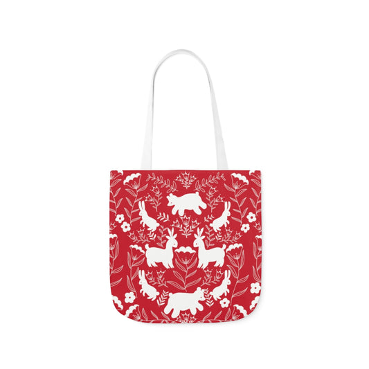 Cute Critters Tote Bag in Red