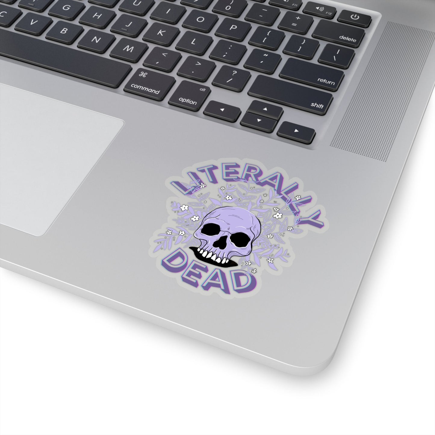 Literally Dead Sticker / Lavender / Transparent Sticker