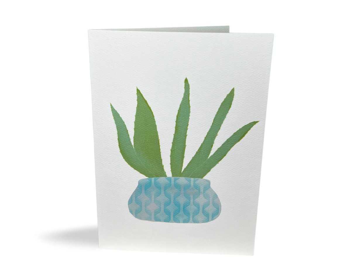 Aloe Plant Card / Funny Plant Birthday Card / Cute Birthday Card / Gif –  Cactus & Cedar