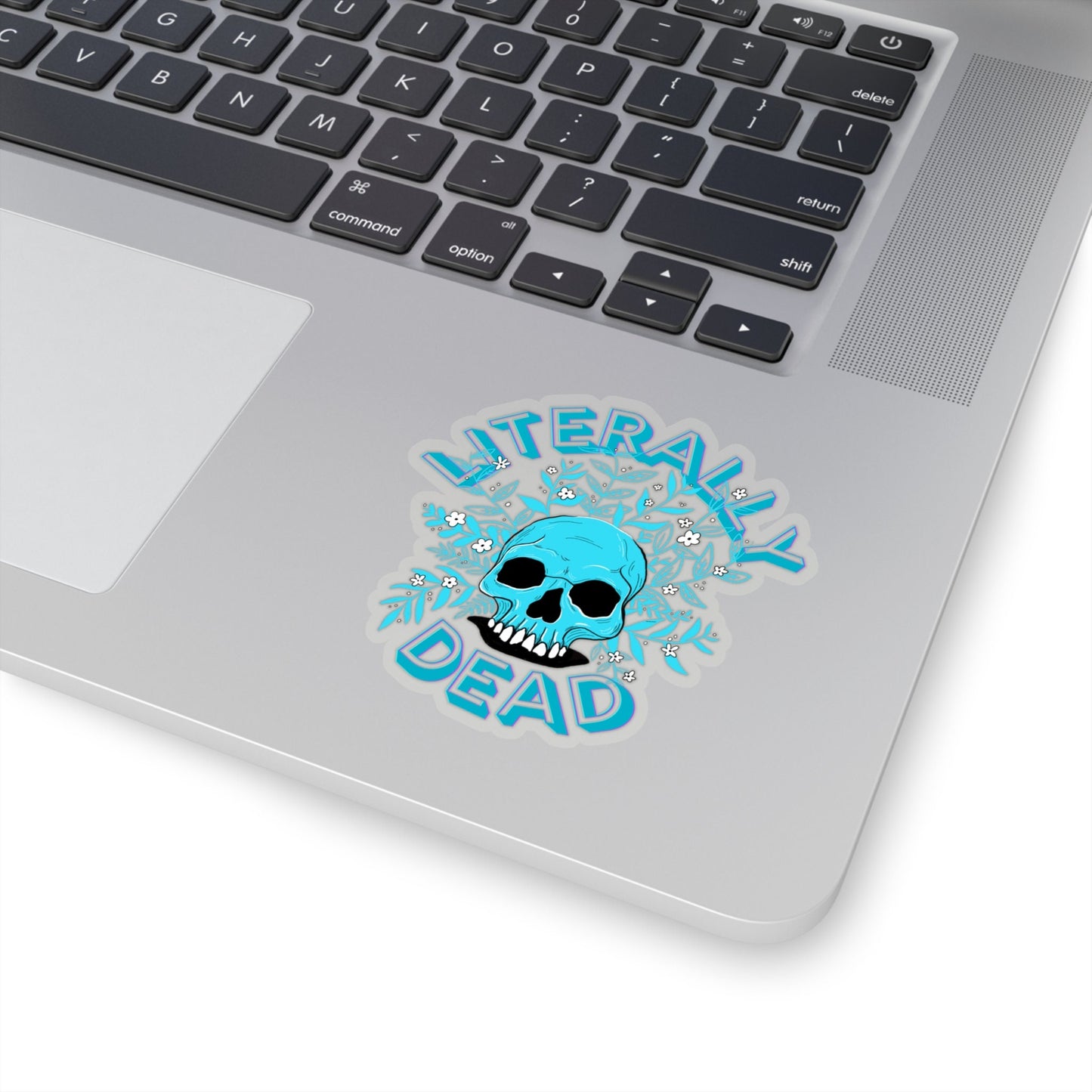 Literally Dead Sticker / Zombie Blue / Transparent Background