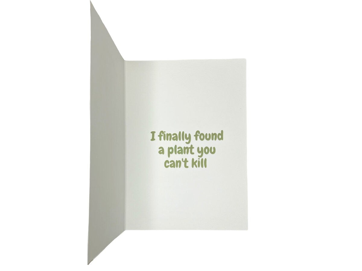 Snake Plant Card / Funny Plant Birthday Card / Funny Birthday Card / Funny Gifts for Friends / Gifts for Plant Lover / Funny Greeting Cards