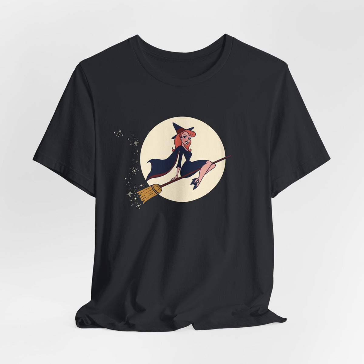 Vintage Style Flying Witch T-Shirt / Classic Halloween Shirts