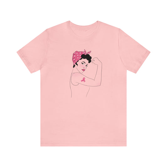 Rosie the Survivor Shirt / Breast Cancer Awareness Month / Breast Cancer Fighter Shirt / Pink Ribbon Shirt
