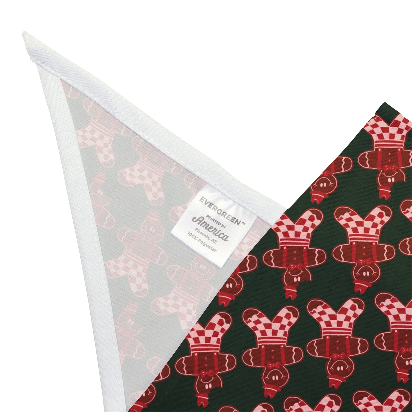 Gingerbread Man Dog Bandana / Two Sizes Available / Christmas Cookie Dog Scarf / Christmas Dog Accessories