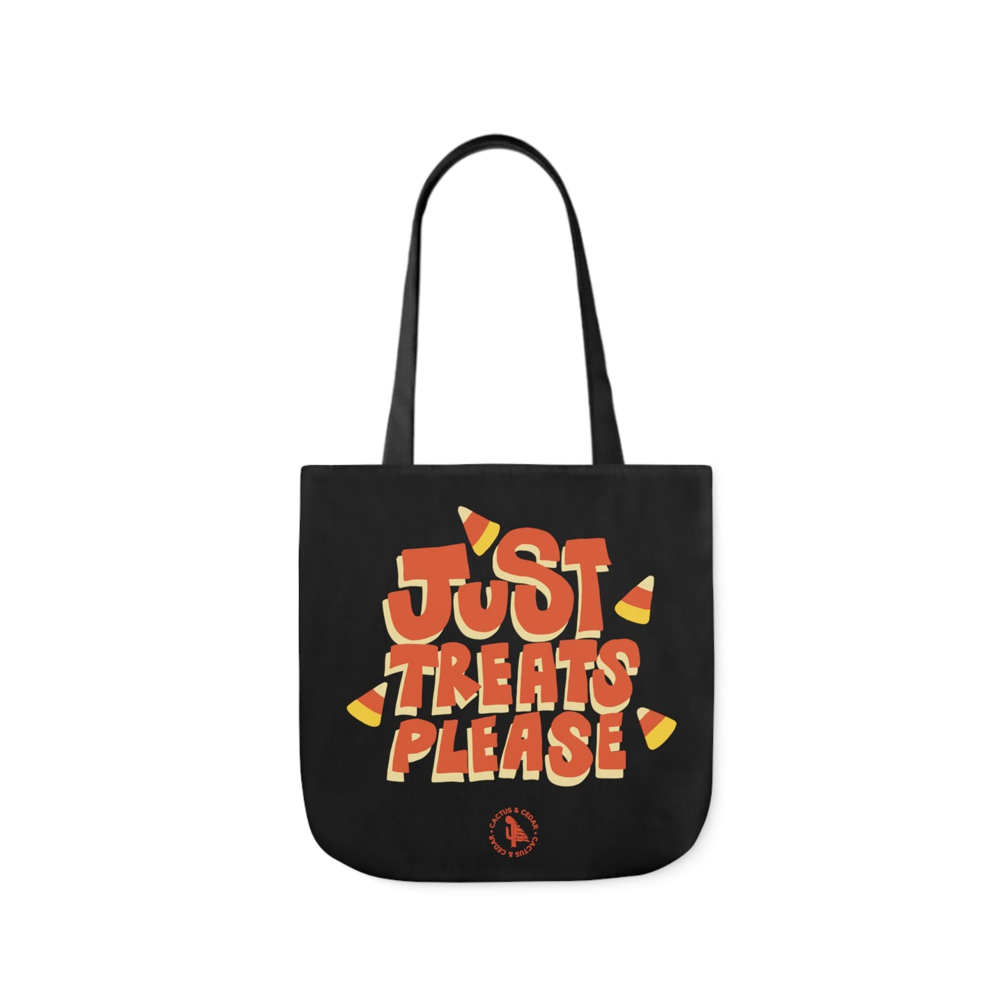 "Just Treats Please" Tote Bag / Ghost Dog Tote Bag / Trick or Treat Bag / Halloween Tote Bag