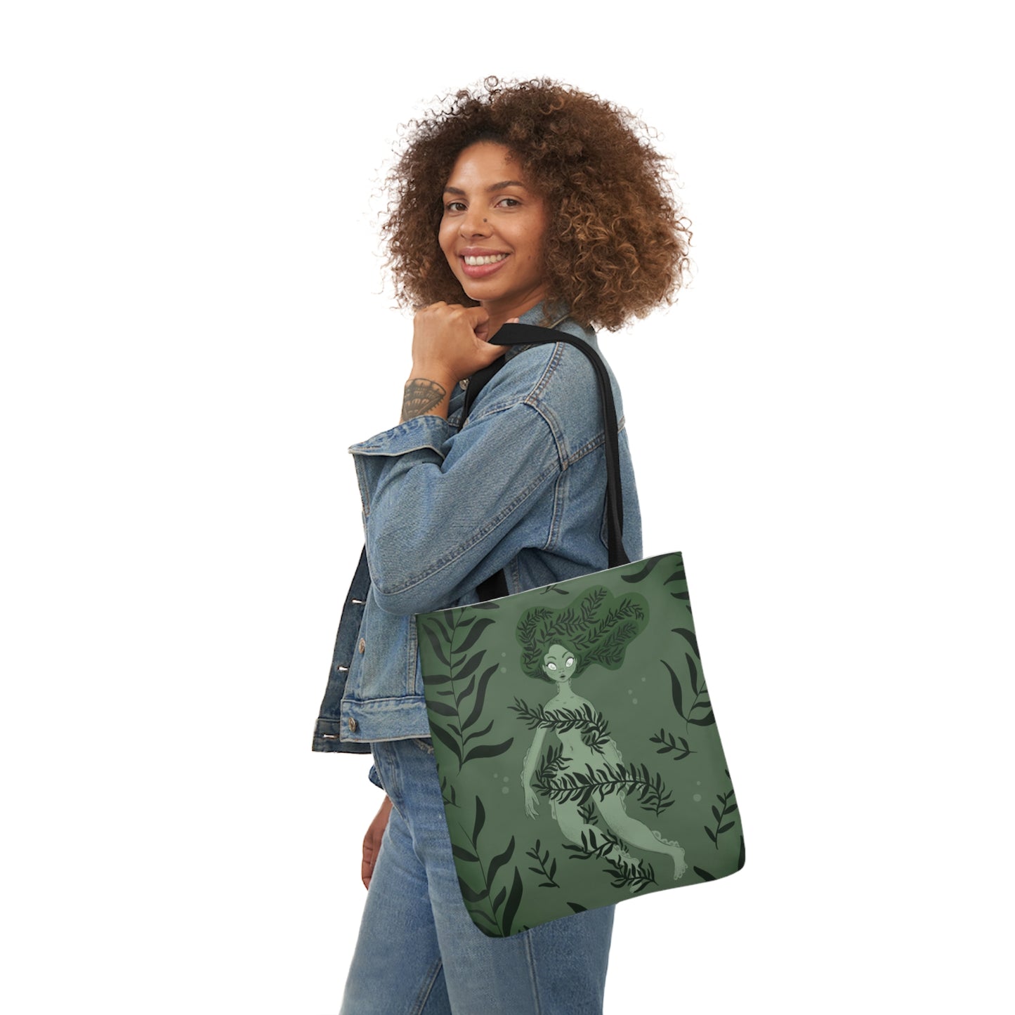 She Creature Tote Bag / "Out of Your League" Tote Bag / Halloween Tote Bags