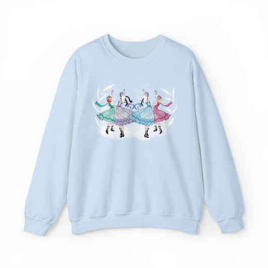 Winter Wonderland Crewneck Sweater / Cute Christmas Sweater / Dancing Polish Girls