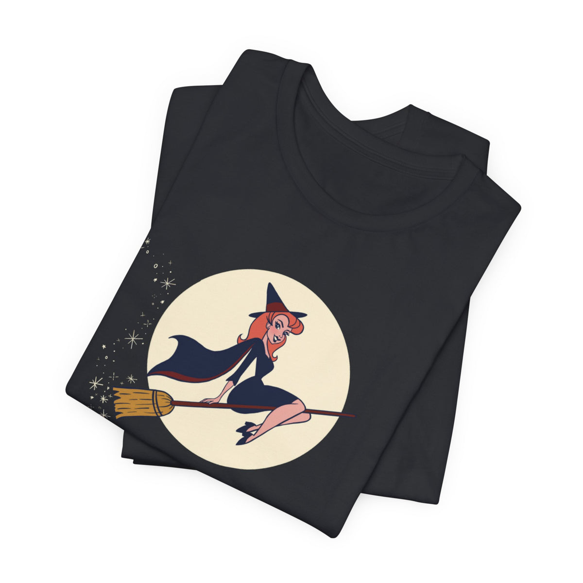 Vintage Style Flying Witch T-Shirt / Classic Halloween Shirts