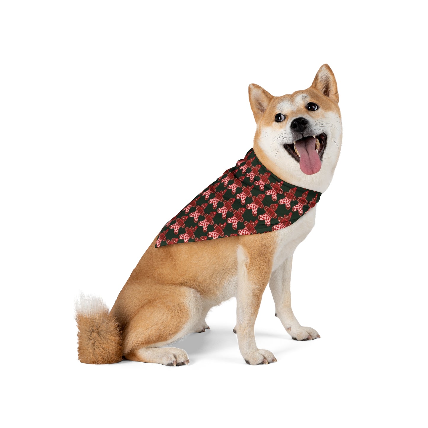 Gingerbread Man Dog Bandana / Two Sizes Available / Christmas Cookie Dog Scarf / Christmas Dog Accessories